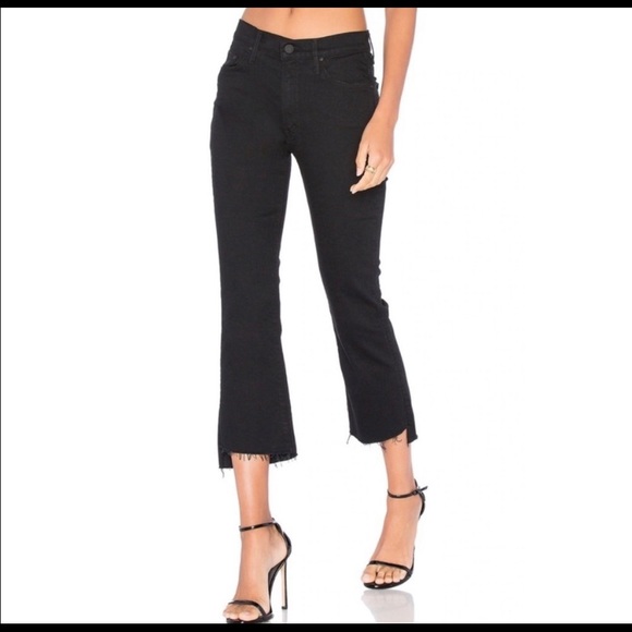 Mother jeans the insider step crop fray not guilty black size 28 - Picture 7 of 16